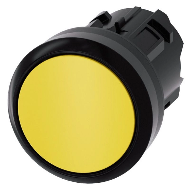 Pulsador rasante amarillo SIRIUS ACT plástico IP69K S/contacto